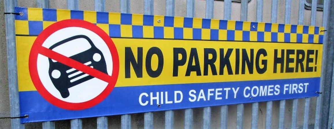 No Parking School Safety Banners
